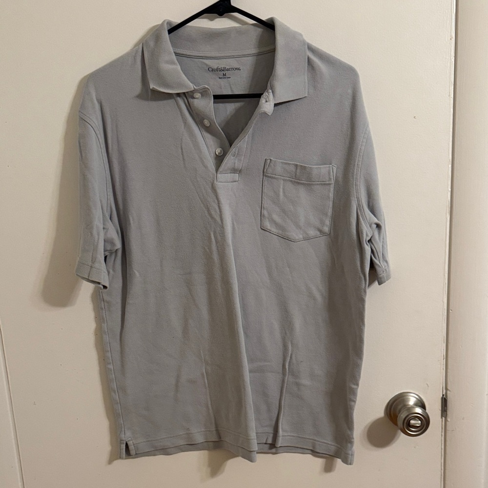 Croft & Barrow Men's Light Gray Polo Shirt